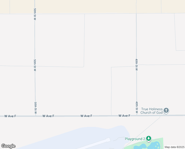 map of restaurants, bars, coffee shops, grocery stores, and more near 45th Street West in Lancaster