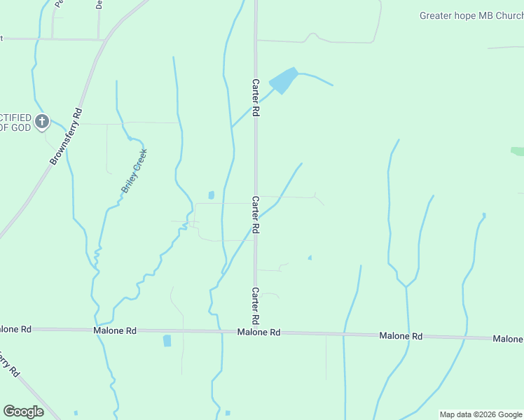 map of restaurants, bars, coffee shops, grocery stores, and more near 13401 Carter Road in Athens