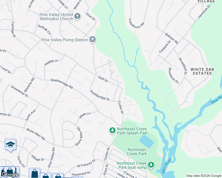 map of restaurants, bars, coffee shops, grocery stores, and more near 108 Fieldgate Drive in Jacksonville