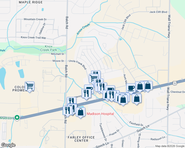map of restaurants, bars, coffee shops, grocery stores, and more near in Madison