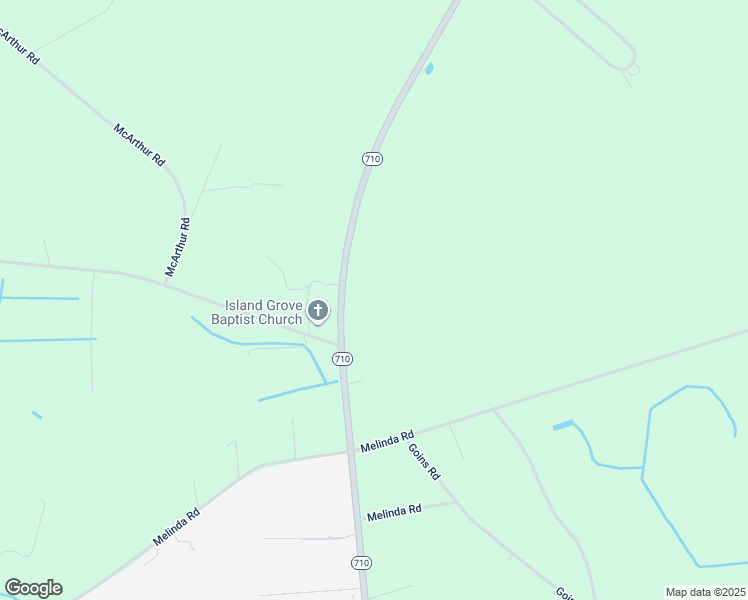 map of restaurants, bars, coffee shops, grocery stores, and more near North Carolina 710 in Pembroke