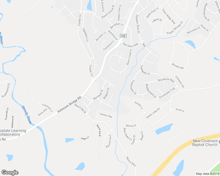 map of restaurants, bars, coffee shops, grocery stores, and more near 19 Watch Hill Court in Greenville
