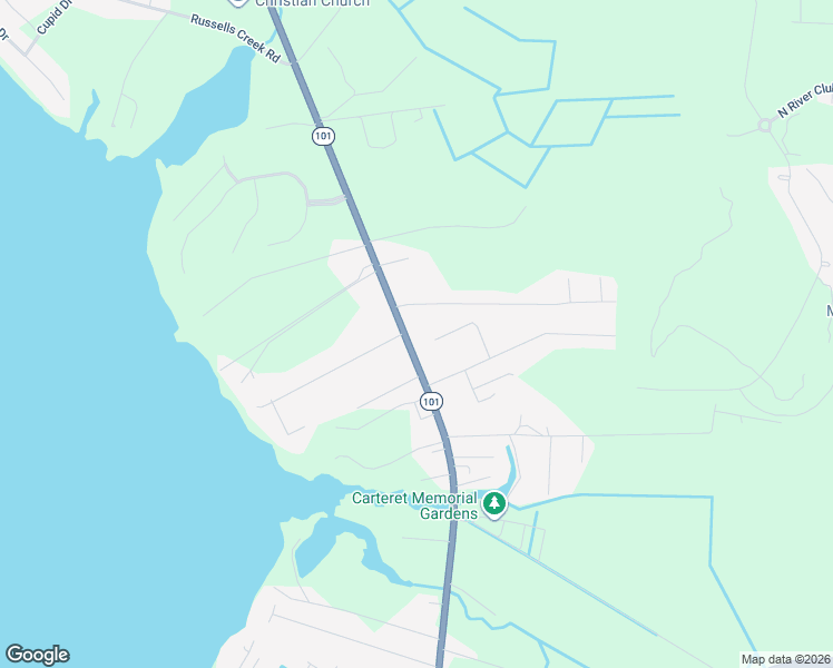 map of restaurants, bars, coffee shops, grocery stores, and more near 100 Kevin Ct in Beaufort