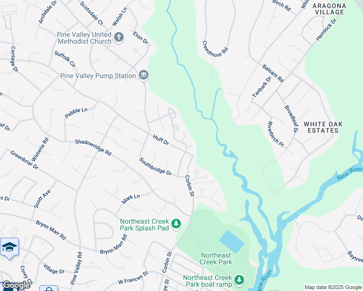 map of restaurants, bars, coffee shops, grocery stores, and more near 111 Timberlake Trail in Jacksonville