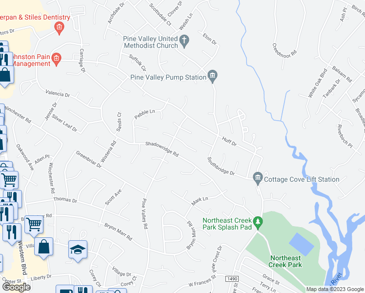 map of restaurants, bars, coffee shops, grocery stores, and more near 208 Lakeridge Landing East in Jacksonville