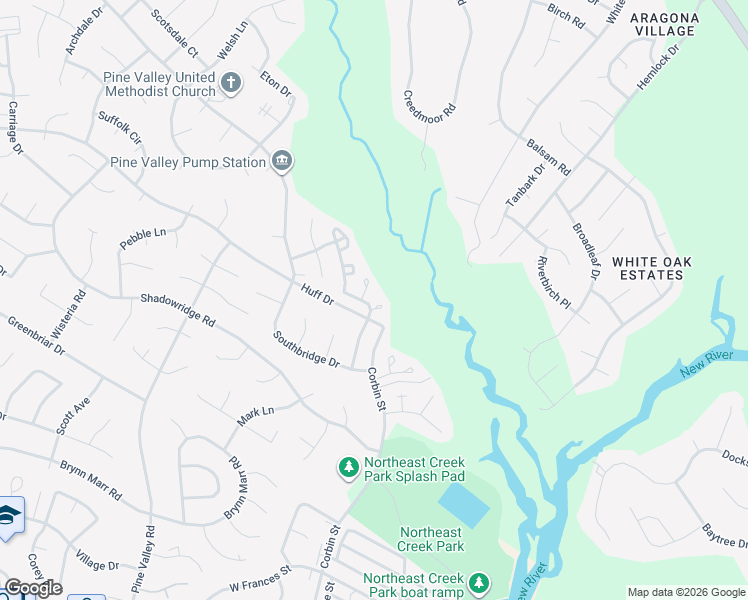 map of restaurants, bars, coffee shops, grocery stores, and more near 103 Pinegrove Court in Jacksonville