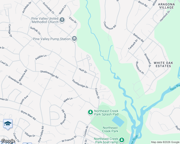map of restaurants, bars, coffee shops, grocery stores, and more near 303 Timberlake Trail in Jacksonville