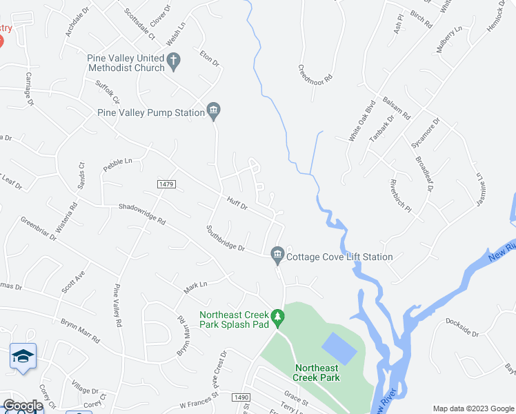 map of restaurants, bars, coffee shops, grocery stores, and more near 305 Timberlake Trail in Jacksonville