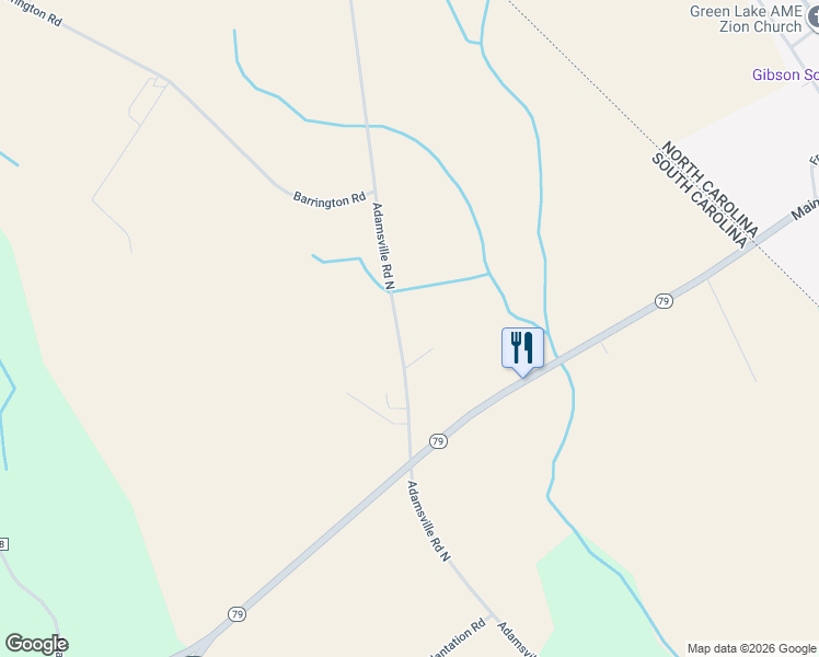 map of restaurants, bars, coffee shops, grocery stores, and more near 3135 Adamsville Road North in Bennettsville