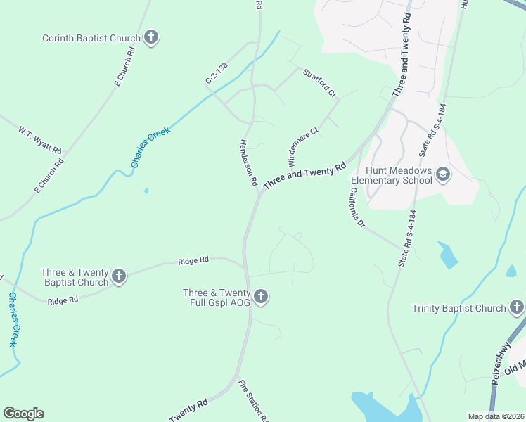 map of restaurants, bars, coffee shops, grocery stores, and more near 1516 Three and Twenty Road in Easley