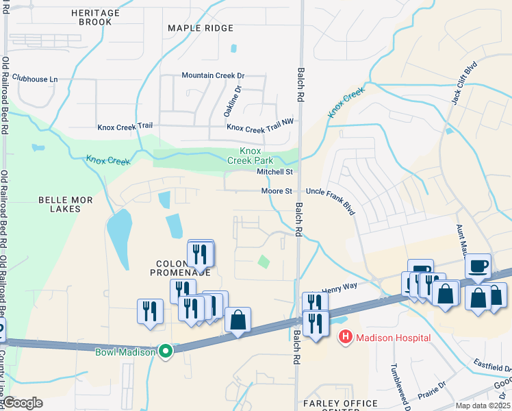 map of restaurants, bars, coffee shops, grocery stores, and more near 159 Carter Street in Madison