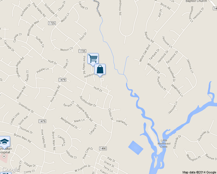 map of restaurants, bars, coffee shops, grocery stores, and more near 104 Pinegrove Court in Jacksonville