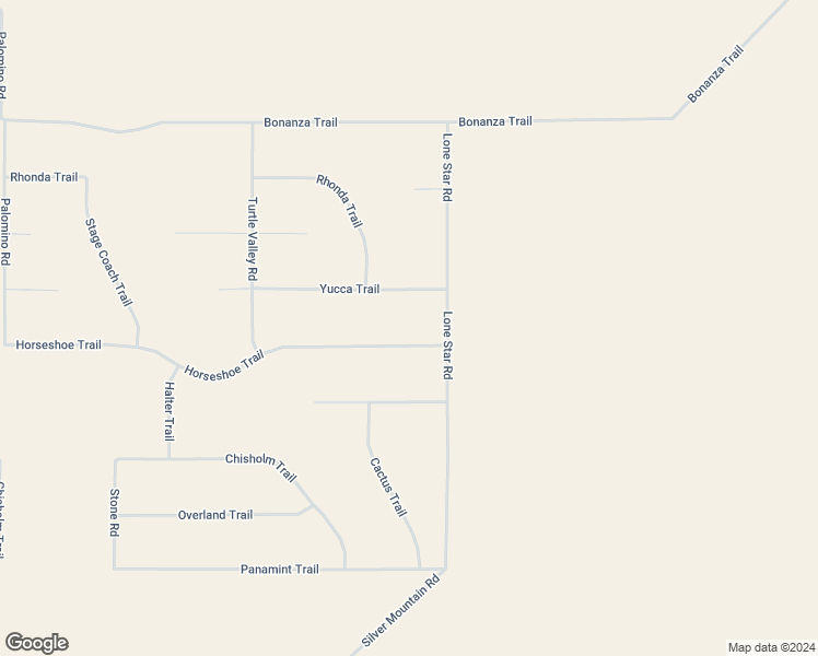 map of restaurants, bars, coffee shops, grocery stores, and more near Horseshoe Trail in San Bernardino County