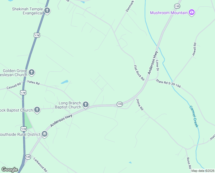 map of restaurants, bars, coffee shops, grocery stores, and more near 102 Melinda Lane in Liberty