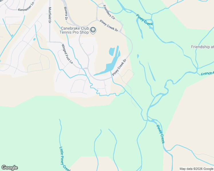 map of restaurants, bars, coffee shops, grocery stores, and more near 23637 Piney Creek Drive in Athens