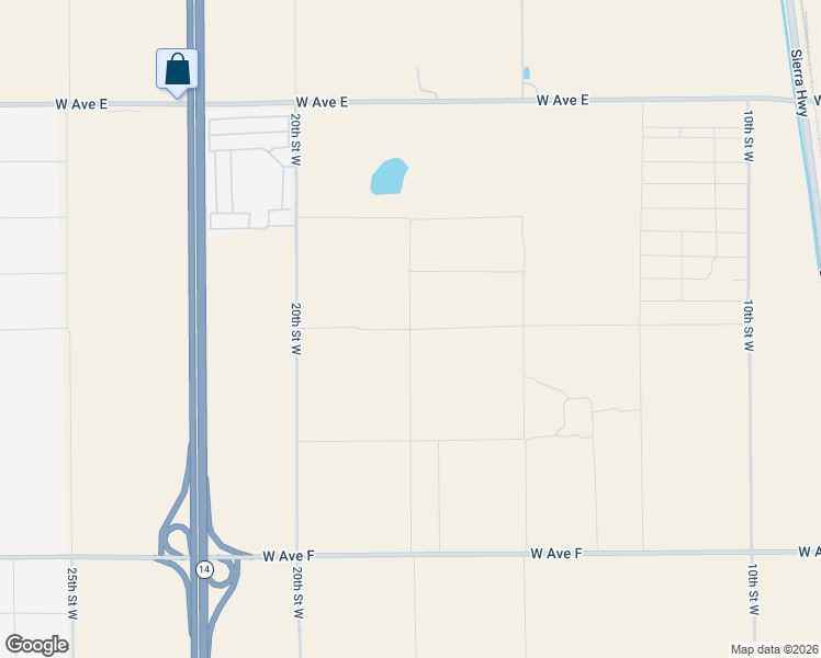 map of restaurants, bars, coffee shops, grocery stores, and more near Avenue E-10 in Lancaster