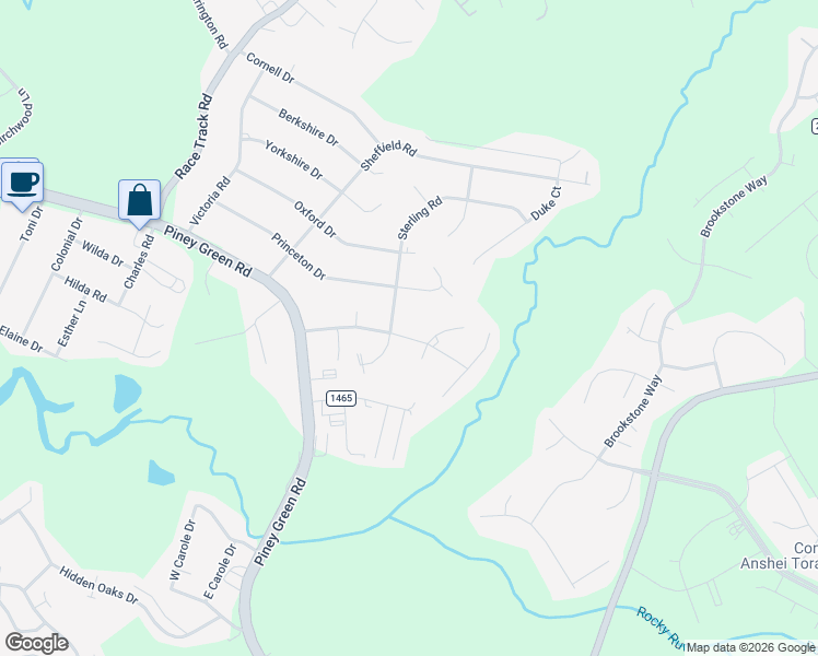 map of restaurants, bars, coffee shops, grocery stores, and more near 204 Walnut Creek Road in Jacksonville