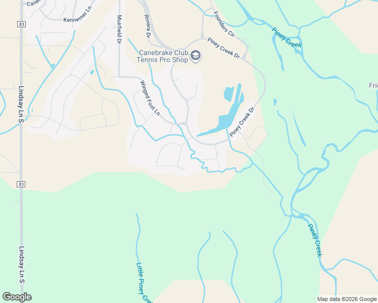 map of restaurants, bars, coffee shops, grocery stores, and more near 23526 Piney Creek Drive in Athens
