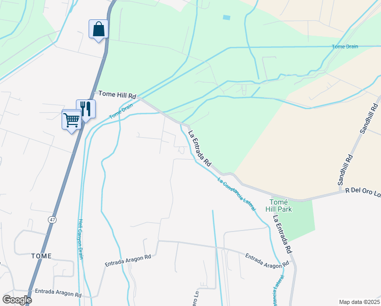 map of restaurants, bars, coffee shops, grocery stores, and more near 17 Keeney Lane in Los Lunas