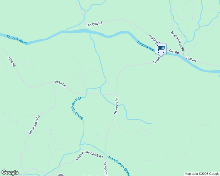 map of restaurants, bars, coffee shops, grocery stores, and more near 586 Newport Road in Blue Ridge