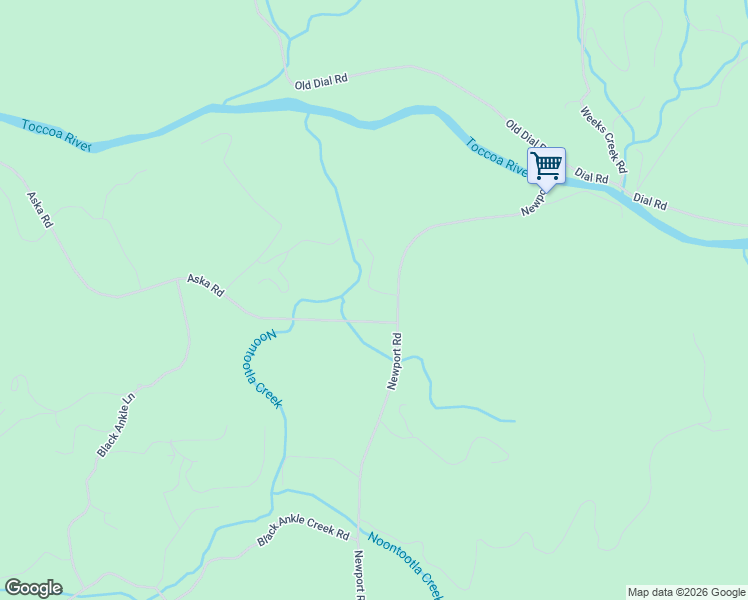 map of restaurants, bars, coffee shops, grocery stores, and more near 586 Newport Road in Blue Ridge