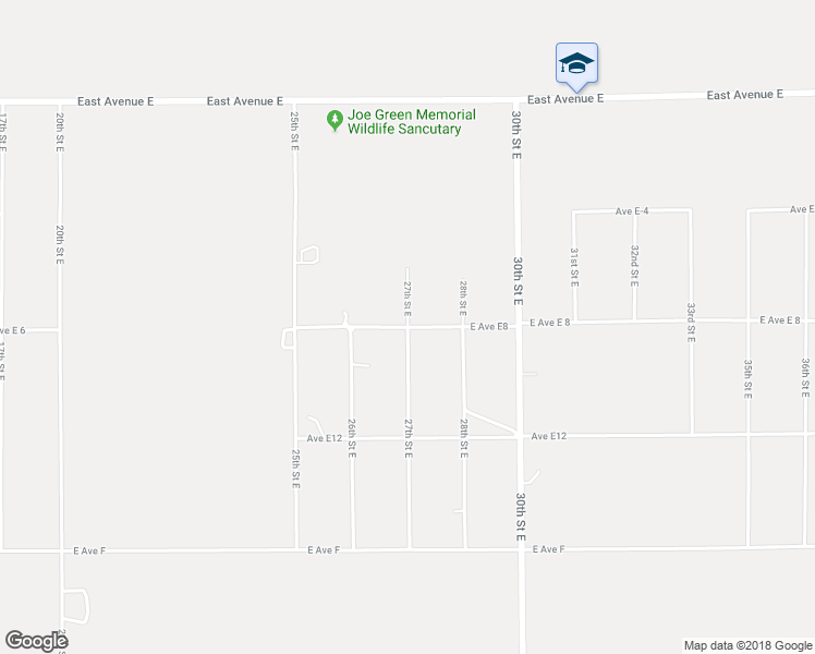 map of restaurants, bars, coffee shops, grocery stores, and more near East Avenue E8 in Los Angeles County