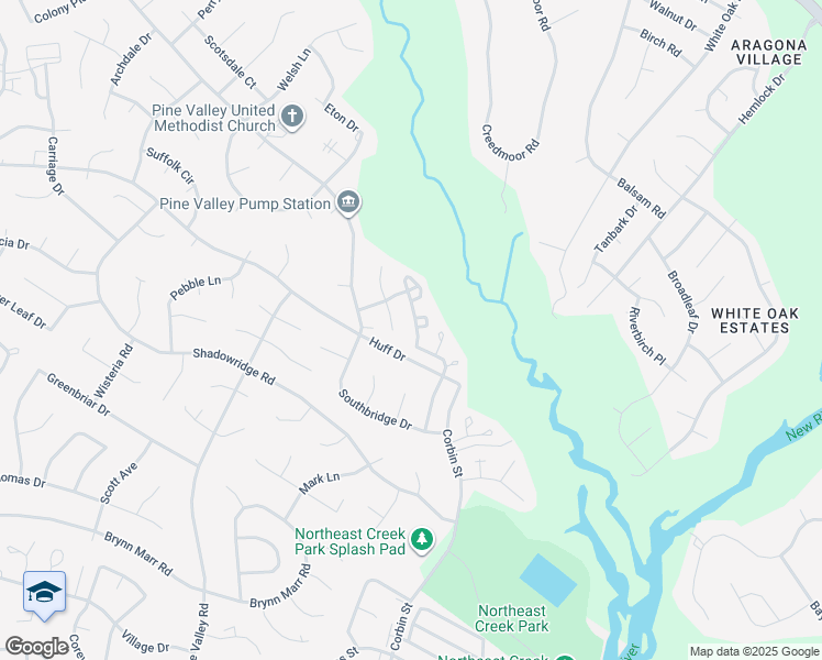 map of restaurants, bars, coffee shops, grocery stores, and more near 505 Timberlake Trail in Jacksonville