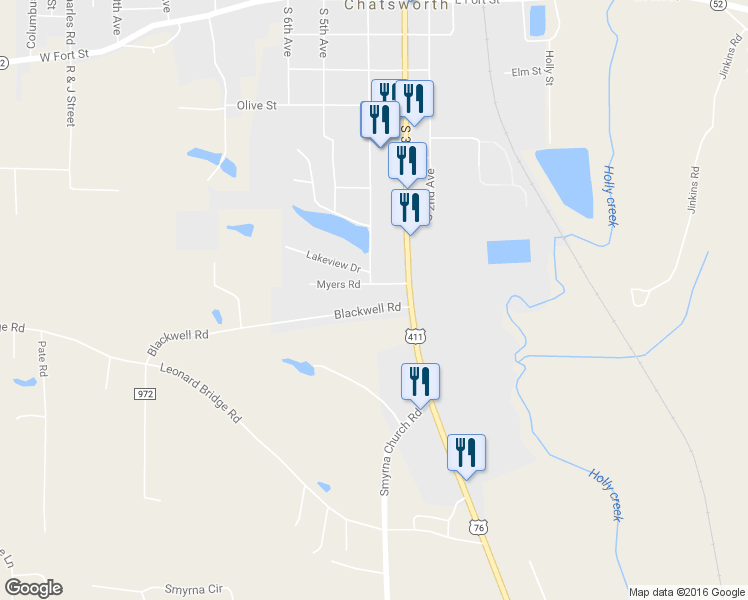 map of restaurants, bars, coffee shops, grocery stores, and more near 15 Fawn Ridge in Chatsworth