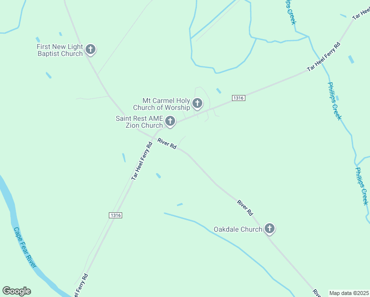 map of restaurants, bars, coffee shops, grocery stores, and more near 4460 River Road in White Oak