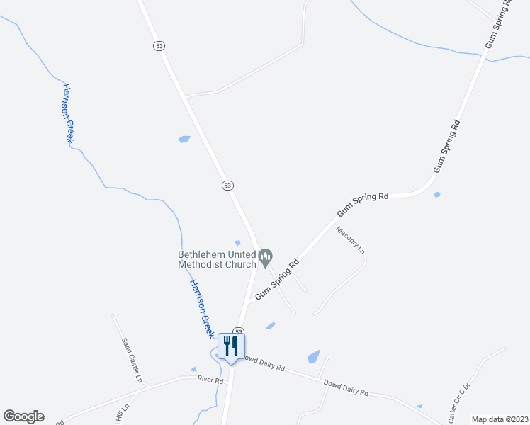 map of restaurants, bars, coffee shops, grocery stores, and more near 10648 North Carolina 53 in White Oak