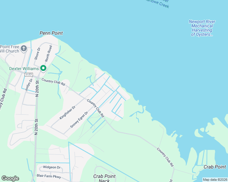 map of restaurants, bars, coffee shops, grocery stores, and more near 1533-1599 Scotts Landing in Morehead City