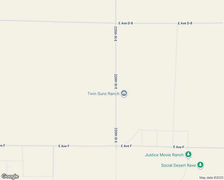 map of restaurants, bars, coffee shops, grocery stores, and more near Avenue E-8 in Los Angeles County