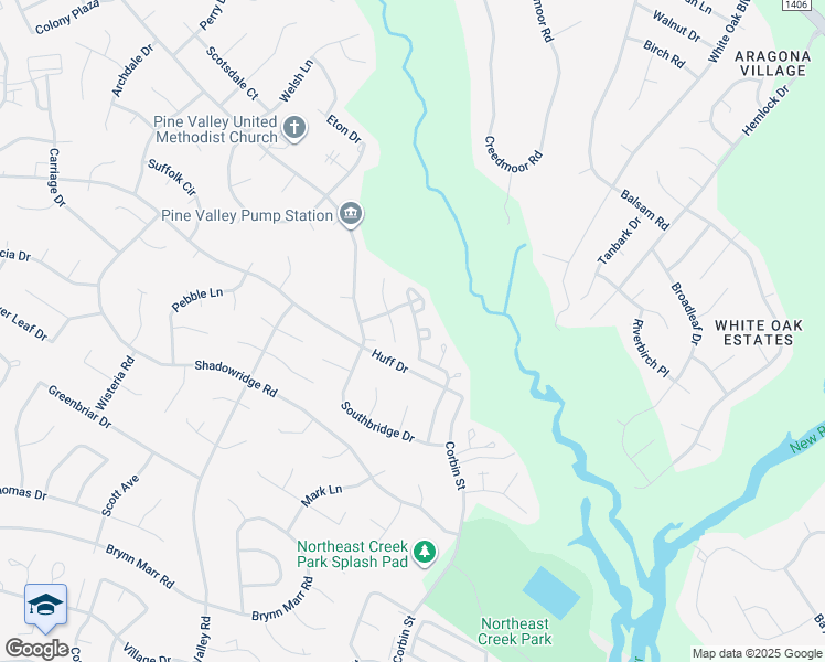 map of restaurants, bars, coffee shops, grocery stores, and more near 605 Timberlake Trail in Jacksonville