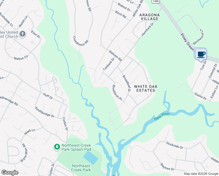 map of restaurants, bars, coffee shops, grocery stores, and more near 103 Yucca Court in Jacksonville
