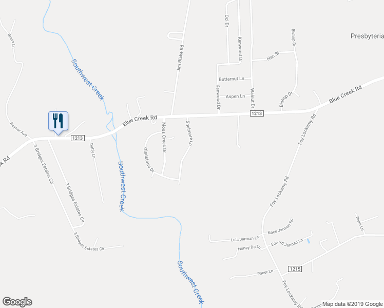 map of restaurants, bars, coffee shops, grocery stores, and more near 513 Shelmore Lane in Jacksonville
