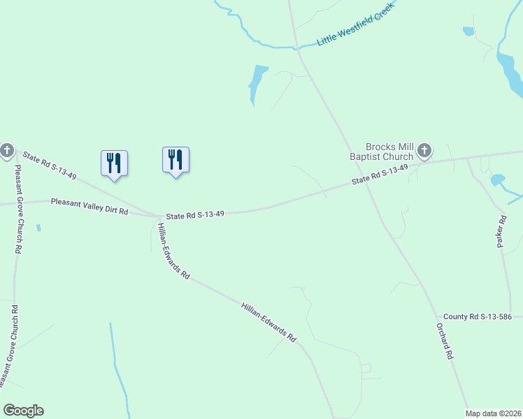 map of restaurants, bars, coffee shops, grocery stores, and more near State Road S-13-49 in Cheraw