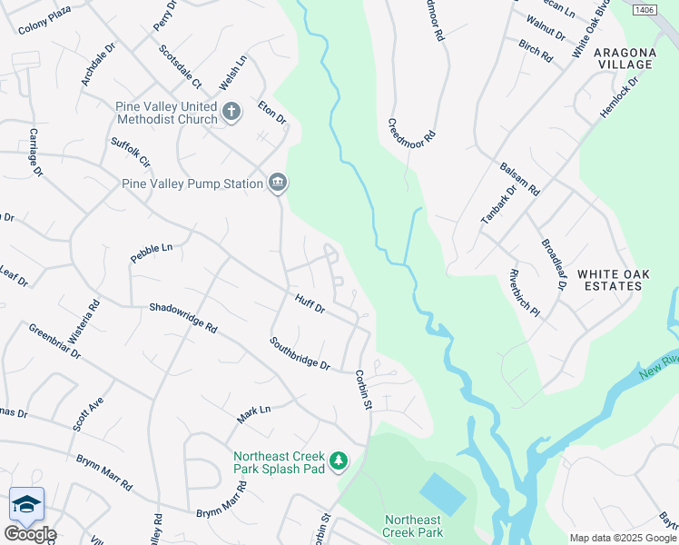 map of restaurants, bars, coffee shops, grocery stores, and more near 109 Fairwood Court in Jacksonville