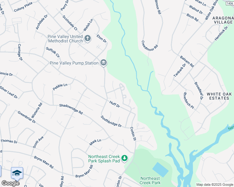 map of restaurants, bars, coffee shops, grocery stores, and more near 103 Baldwin Court in Jacksonville