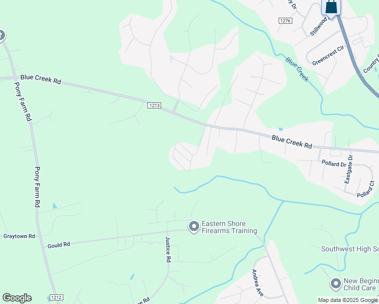 map of restaurants, bars, coffee shops, grocery stores, and more near Faires Drive in Onslow County