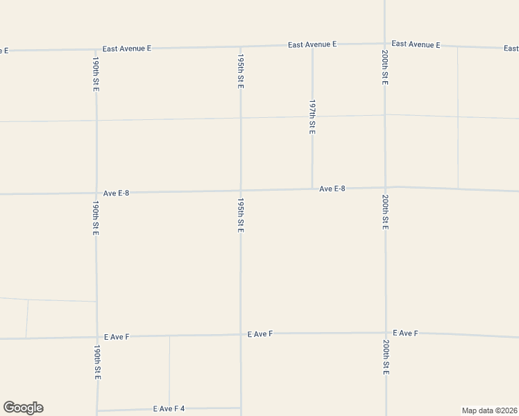map of restaurants, bars, coffee shops, grocery stores, and more near Avenue E-8 in Los Angeles County