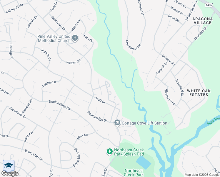 map of restaurants, bars, coffee shops, grocery stores, and more near 1311 Timberlake Trail in Jacksonville
