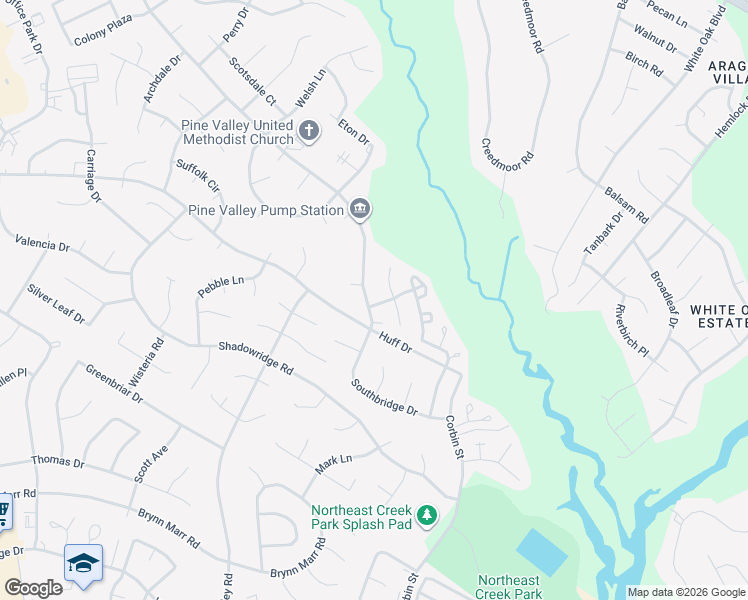 map of restaurants, bars, coffee shops, grocery stores, and more near 868 Pine Valley Road in Jacksonville