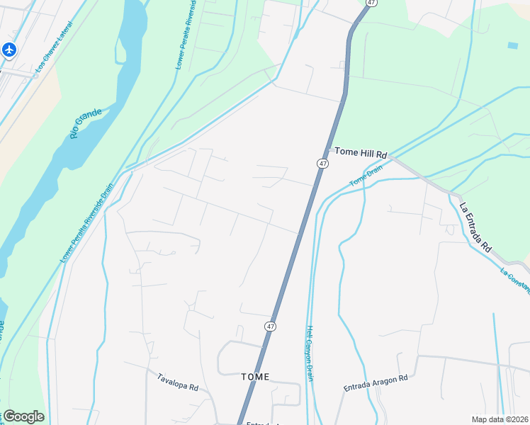 map of restaurants, bars, coffee shops, grocery stores, and more near 1 Brandie Lane in Los Lunas