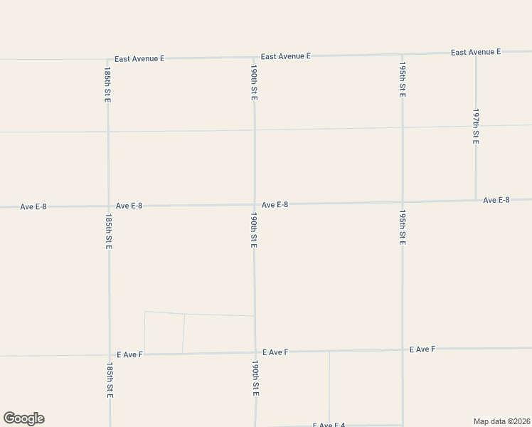 map of restaurants, bars, coffee shops, grocery stores, and more near 190th Street East in Los Angeles County