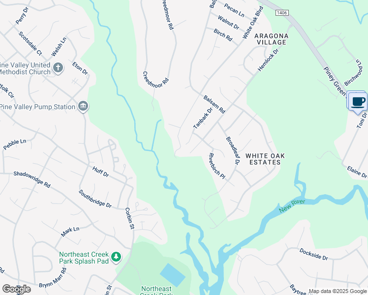 map of restaurants, bars, coffee shops, grocery stores, and more near 130 Tanbark Drive in Jacksonville