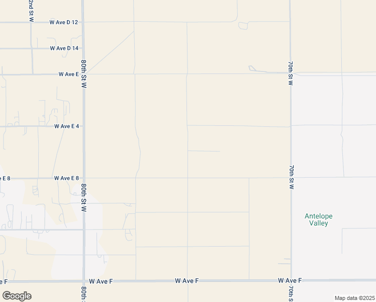 map of restaurants, bars, coffee shops, grocery stores, and more near Avenue E-6 in Los Angeles County