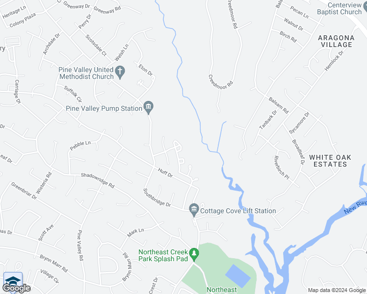 map of restaurants, bars, coffee shops, grocery stores, and more near 1305 Timberlake Trail in Jacksonville