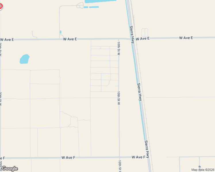 map of restaurants, bars, coffee shops, grocery stores, and more near Avenue E-7 in Lancaster