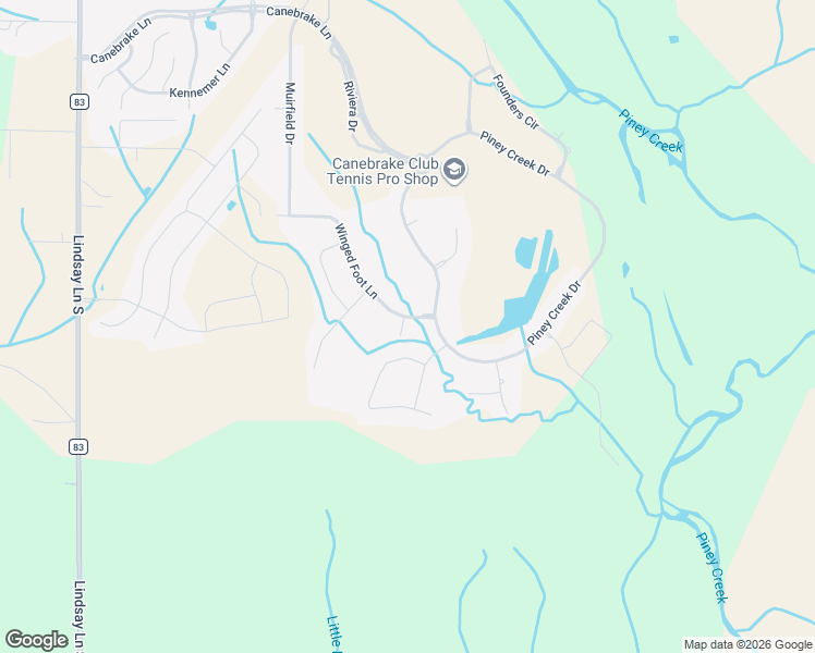 map of restaurants, bars, coffee shops, grocery stores, and more near 23420 Piney Creek Drive in Athens