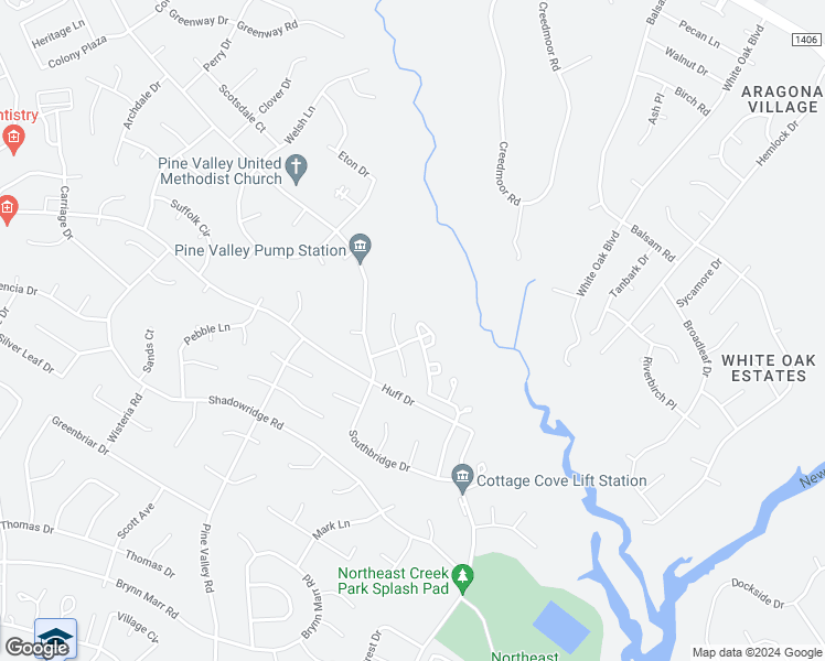 map of restaurants, bars, coffee shops, grocery stores, and more near 905 Timberlake Trail in Jacksonville